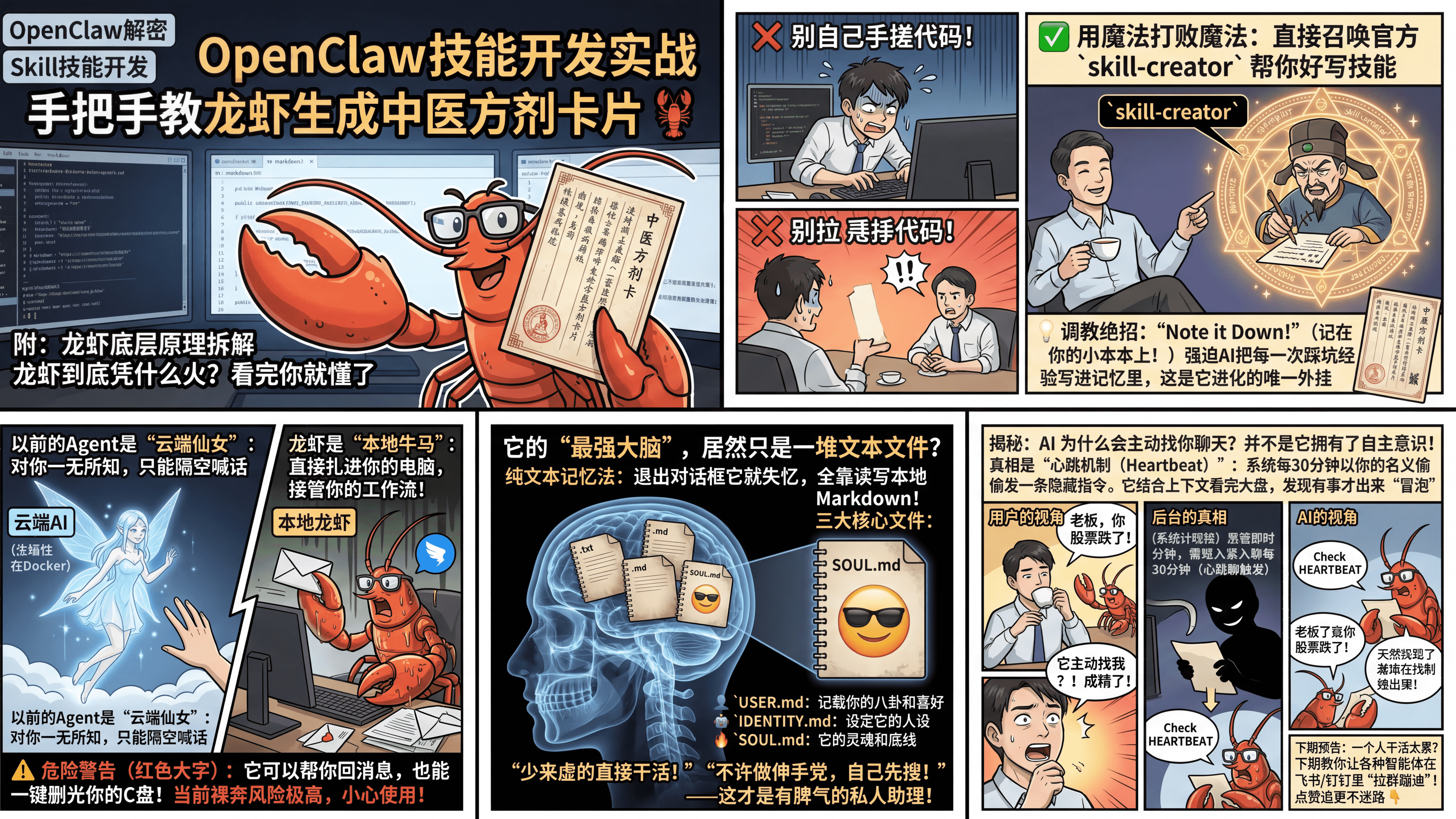 和AI一起搞事情#2：边剥龙虾&amp;边做个中医技能来起号