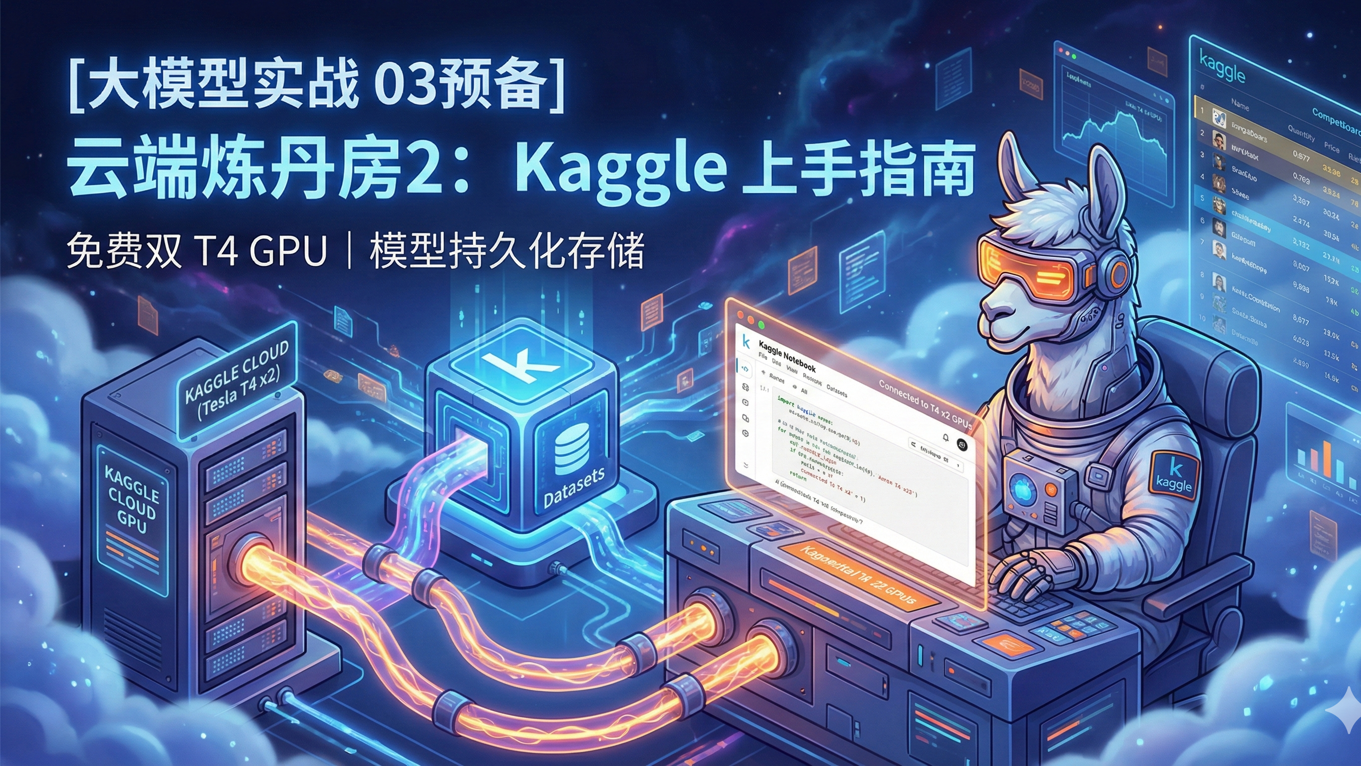 [大模型实战 03预备] 云端炼丹房 2：Kaggle 上手指南